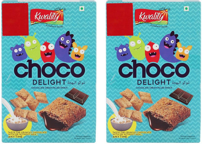 

Kwality Choco Delight Chocolate Cream Filled Snack (Pack of 2)(250 g, Box, Pack of 2)