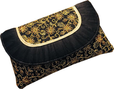 

CRAFTBAZAAR Casual Black Clutch