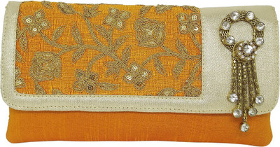 

Jewellerkaka Casual Yellow, Orange, Gold, White Clutch, Gold;orange;white;yellow