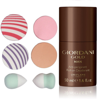 

Oriflame Sweden Giordani Gold Man Anti-perspirant Roll-On Deodorant 50ml With Sponge(Set of 1)