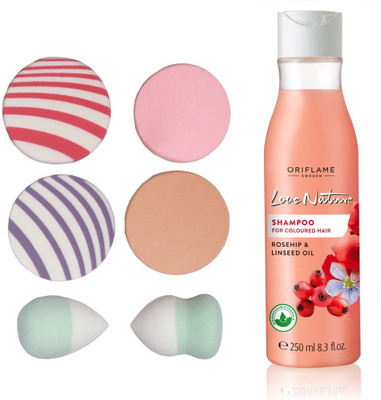 

Oriflame Sweden LOVE NATURE Shampoo for Coloured Hair with Rosehip & Linseed Oil(Set of 1)