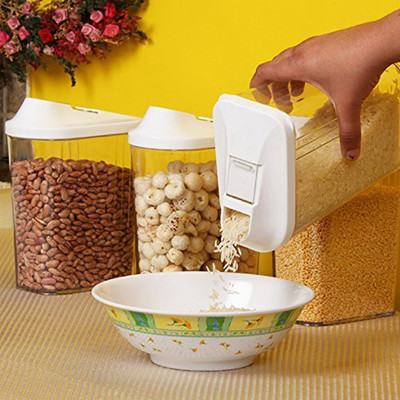 

JVS JVS Easy Flow Container 1500 ml (Pack of 4) 4 Piece Condiment Set(Plastic)