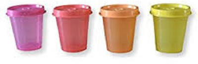 Tupperware - 80 ml Polypropylene Tea Coffee & Sugar Container(Pack of 4, Pink, Yellow) Tupperware - 80 ml Polypropylene Tea Coffee & Sugar Container(Pack of 4, Pink, Yellow)