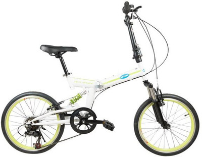 

GOGO A1.COM Kimi Road Bicycle With Folding High Carbon Steel With 20’’ Wheels, Green&White 20 T Folding Bikes/Folding Cycle(7 Gear, White)