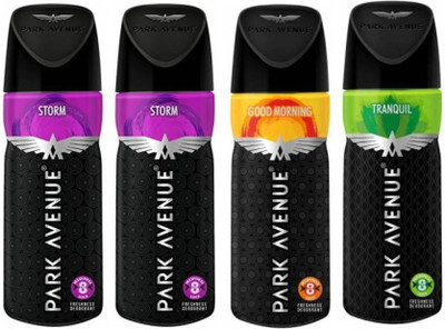 

Park Avenue TFS-154643 Deodorant Spray - For Men & Women(520 ml, Pack of 4)