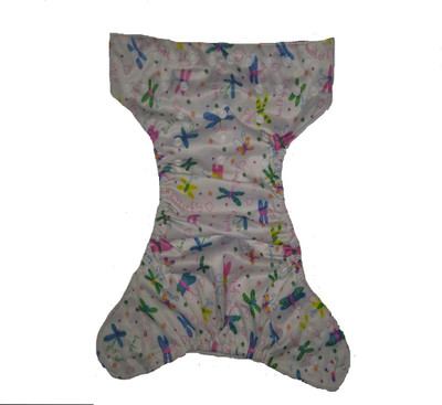 

Tiny Tots Tinytots Pocket Cloth Diaper - BUTTERFLY print with microfiber insert - M(2 Pieces)