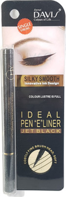 

Davis Ideal Pen "E"LINER Jet Black 24hr Waterproof Liquid Eyeliner 1.5 ml(JET BLACK)