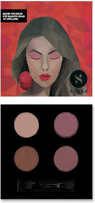 

Sugar Cosmetics Blend The Rules Eyeshadow Quad Applause 5 g(07 Applause)