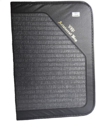 

TLO office file FOUX LATHER Document holder File(Set Of 1, Black)