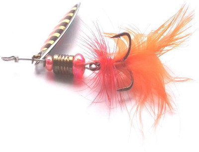 

JUST ONE CLICK FISHING SPINNER SPOON SPINNER SPOON BAIT Spinner Fishing Lure(Pack of 1 Size 4)