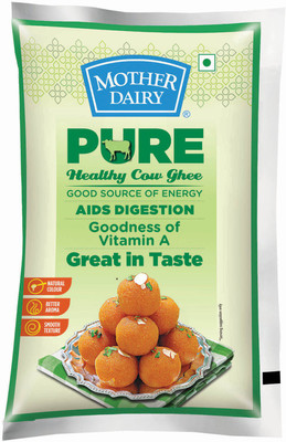 

Mother Dairy Pure Healthy Cow Ghee 1 L(Pouch)
