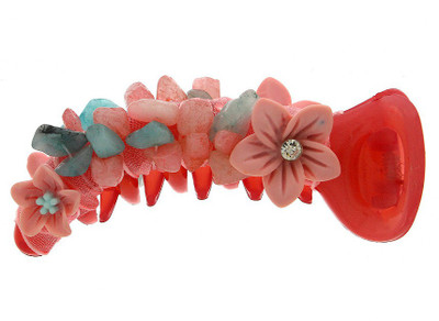 Anuradha Art Jewellery Fancy Hair Clip Banana Clip(Pink)
