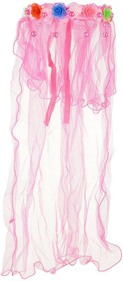 

Digi Turtle PRINCESS LED Tiara, Dark Pink, with Beads & Veil Hair Band(Pink)