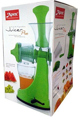 Apex NONE Plastic Hand Juicer(Green Pack of 1)