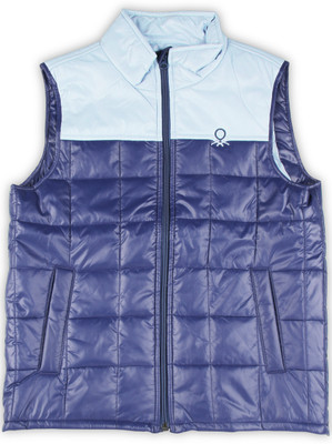 

United Colors of Benetton Sleeveless Solid Baby Boys Jacket, 901
