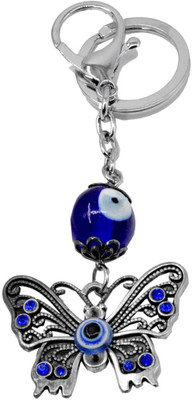 

Faynci Evil Eye Butterfly Keychain with Blue Crystals & Talisman Key Chain