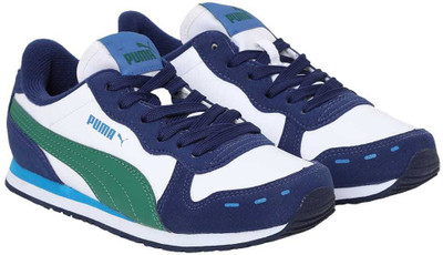 

Puma Boys & Girls Lace Sneakers(White, White-verdant green