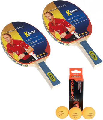 

Cosco Stiga 2 Kontra Table Tennis Bat With Competition Ball Table Tennis Kit