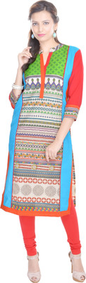 

Porcupine Casual Printed Women's Kurti(Multicolor