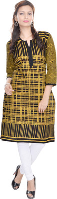 

Porcupine Casual Printed Women' Kurti(Yellow