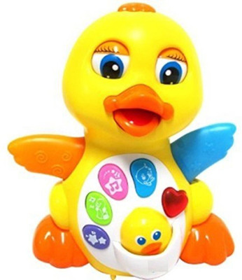 

Baby Bucket Premium Quality Light and Musical Educational Baby Toys, Yellow Duck(Yellow)