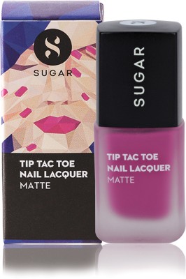 

Sugar Cosmetics Tip Tac Toe Nail Lacquer 032 Mary Poppins (Matte Fuchsia)