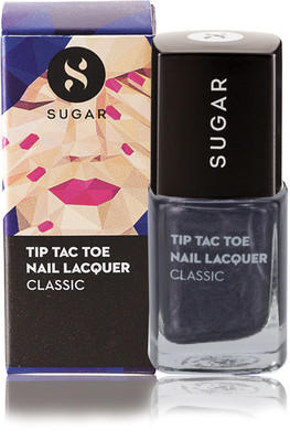 

Sugar Tip Tac Toe Nail Lacquer 002 Goodness Graycious! (Black Grey)