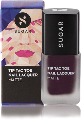 

Sugar Tip Tac Toe Nail Lacquer 008 Purple In Paradise Matte Maroon