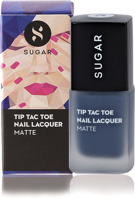 

Sugar Cosmetics Tip Tac Toe Nail Lacquer 026 Beat The Blues (Matte Dusty Blue)