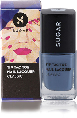 

Sugar Cosmetics Tip Tac Toe Nail Lacquer 015 Seal The Slate (Blue Grey)