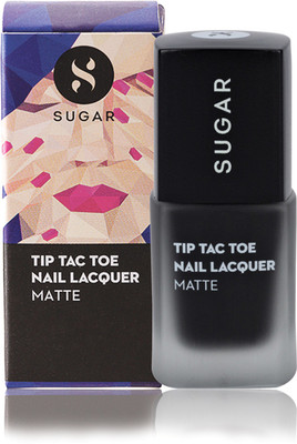 

Sugar Tip Tac Toe Nail Lacquer 031 Black In Business (Matte Jet Black)