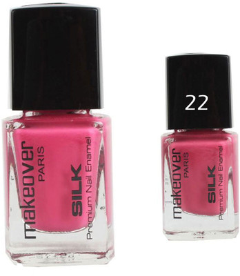 

Makeover Professional Nail Paint Natural Pink-24 , Nail Paint Glaze Pink-22 Multi(Pack of 2)