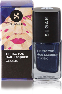 

Sugar Tip Tac Toe Nail Lacquer 005 BlueBlooded Sapphire Blue