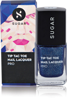 

Sugar Tip Tac Toe Nail Lacquer 020 Set On Sapphire Blue Glitter