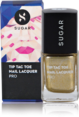 

Sugar Cosmetics Tip Tac Toe Nail Lacquer 021 Good As Gold (Metallic Gold)