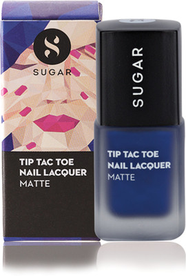 

Sugar Tip Tac Toe Nail Lacquer 013 Break On Blue Matte Denim Blue