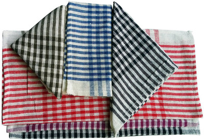 Stonic Cleaning Cloth Multipurpose Multicolor Cloth Napkins(12 Sheets)