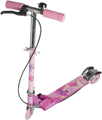 

M-Alive Three Wheeled Height Adjustable Scooter with Lights & Breaks (Available Color Will be Deliver)(Multicolor)