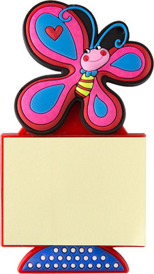 

SG Stationery 40 Sheets Butterfly Sticky Notes Book, 2 Colors(Pink)