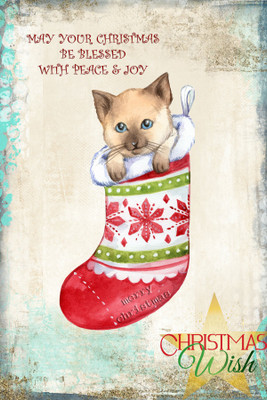 

Joyfull Christmas wishes Fine Art Print(18 inch X 12 inch)