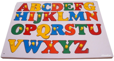 

SHRIBOSSJI WOODEN PUZZLE - CAPITAL ALPHABETS A to Z(26 Pieces)