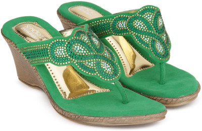 

Senorita by Liberty Women GREEN Wedges