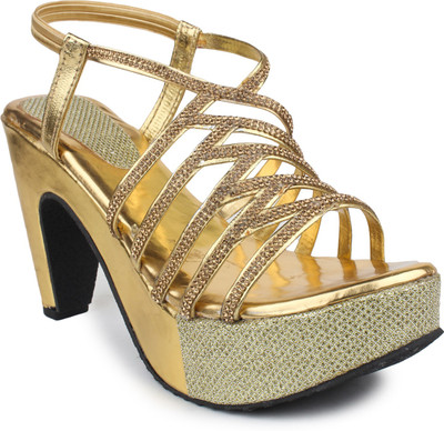 Aloha Rag Women Golden Heels