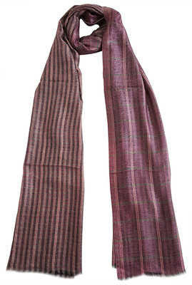 MEHRUNNISA Checkered Pure Cashmere Pashmina Wool Men & Women Stole