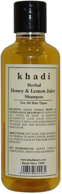 

Khadi Herbal Honey & Lemon Juice Shampoo(210 ml)