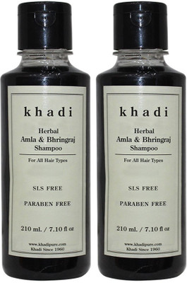 

Khadi Herbal Amla & Bhringraj Shampoo SLS-Paraben Free(420 ml)