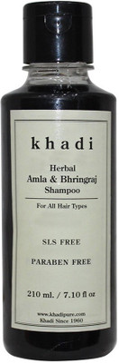 

Khadi Herbal Amla & Bhringraj Shampoo SLS-Paraben Free(210 ml)