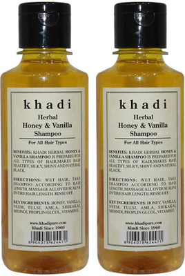 KHADI Herbal Honey & Vanilla Shampoo(420 ml)