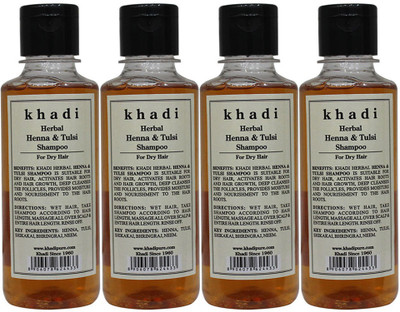 

Khadi Herbal Henna & Tulsi with Extra Conditioning Shampoo-210ml(840 ml)