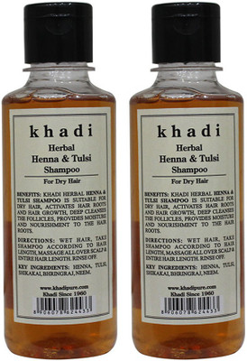 

Khadi Herbal Henna & Tulsi with Extra Conditioning Shampoo-210ml(420 ml)